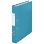 Leitz 180° Cosy Lever Arch File Soft Touch 50mm, A4, kartons, zils, teksturēta virsma, 350 lapas, 80 g/m²