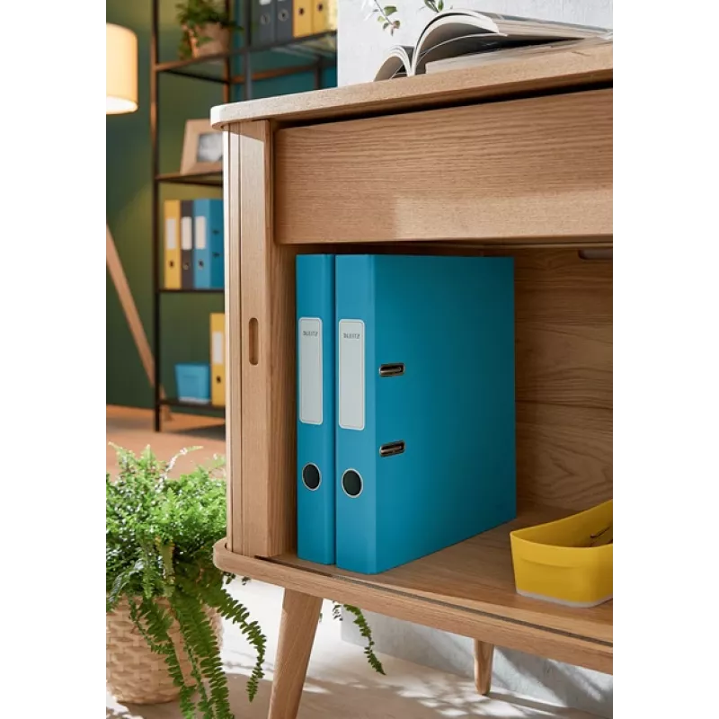 Leitz 180° Cosy Lever Arch File Soft Touch 50mm, A4, kartons, zils, teksturēta virsma, 350 lapas, 80 g/m²