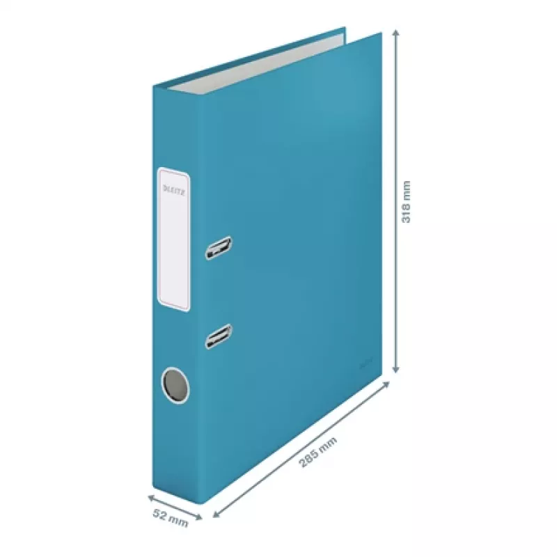 Leitz 180° Cosy Lever Arch File Soft Touch 50mm, A4, kartons, zils, teksturēta virsma, 350 lapas, 80 g/m²