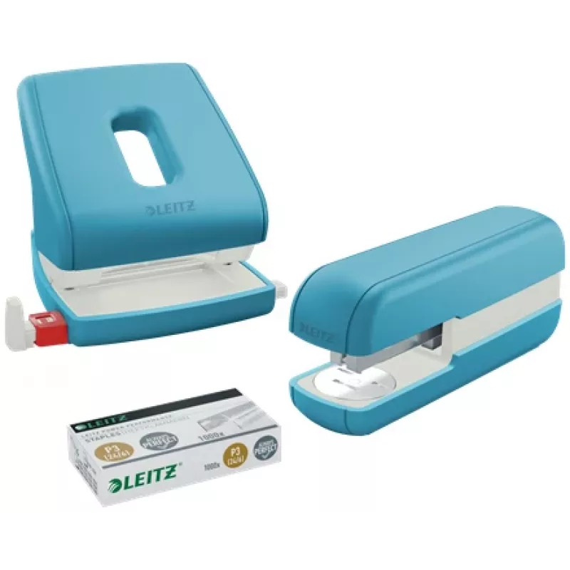 Leitz Cosy caurumotājs 2 caurumi, 30 lapas, zils, plastmasa