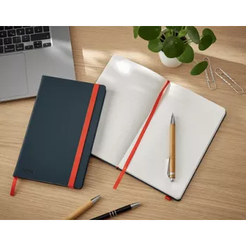 Leitz Cosy Notebook Soft Touch Līnijots ar Cieto Vāku, Melns, A5, 80 lapas, Matēts, 100 g/m²