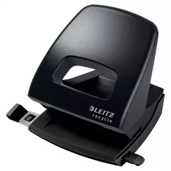 Leitz NeXXt Recycle caurumotājs, 30 loksnes, Melns, Plastmasa, 8 cm, 5,5 mm, A6
