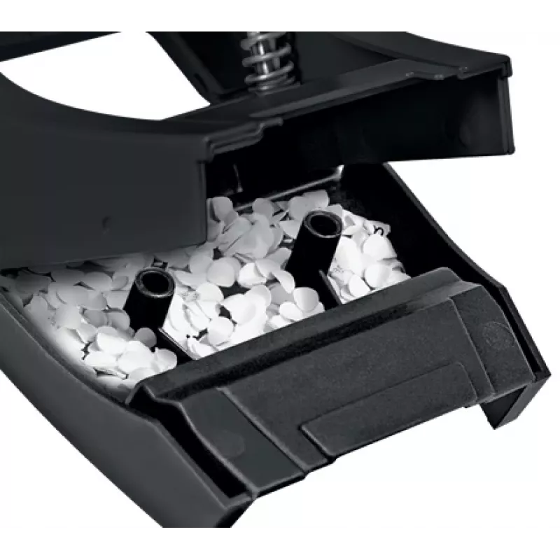 Leitz NeXXt Recycle caurumotājs, 30 loksnes, Melns, Plastmasa, 8 cm, 5,5 mm, A6