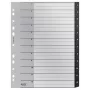 Leitz Recycle Index, PP, īpaši plata, ciparu dalītājs, polipropilēns, melns/balts, portrets, A4 Maxi, 160 g/m²