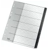 Leitz Recycle Index, PP, īpaši plata, ciparu dalītājs, A4 Maxi, 160 g/m², melna/balta
