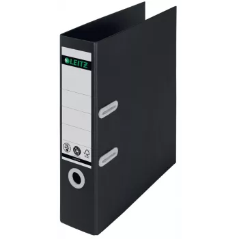 Leitz 180° Recycle Lever Arch File, A4, Kartons, Melns, 600 lapas, 80 g/m², 320 mm