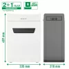 Leitz IQ Protect Premium Papīra Smalcinātājs 10X P4, 4 x 40 mm, 18 L, 150 loksnes, 55 dB, Touch, 10 loksnes