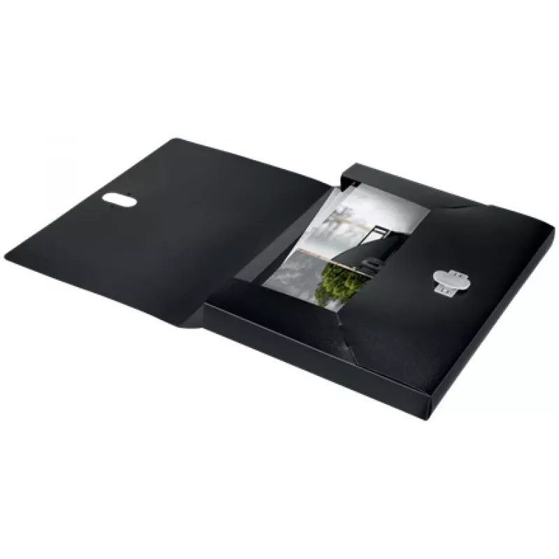 Leitz Recycle Box File, Signature mape, A4, polipropilēns (PP), Melna, Matēta, 250 lapām