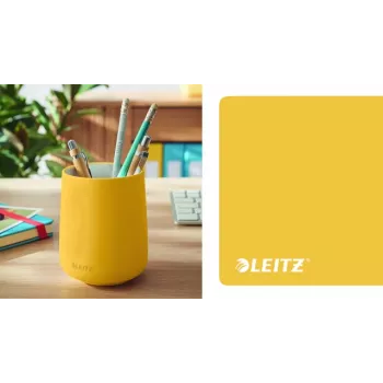 Leitz Cosy Pen Pot keramikas trauks zīmuļiem, dzeltens