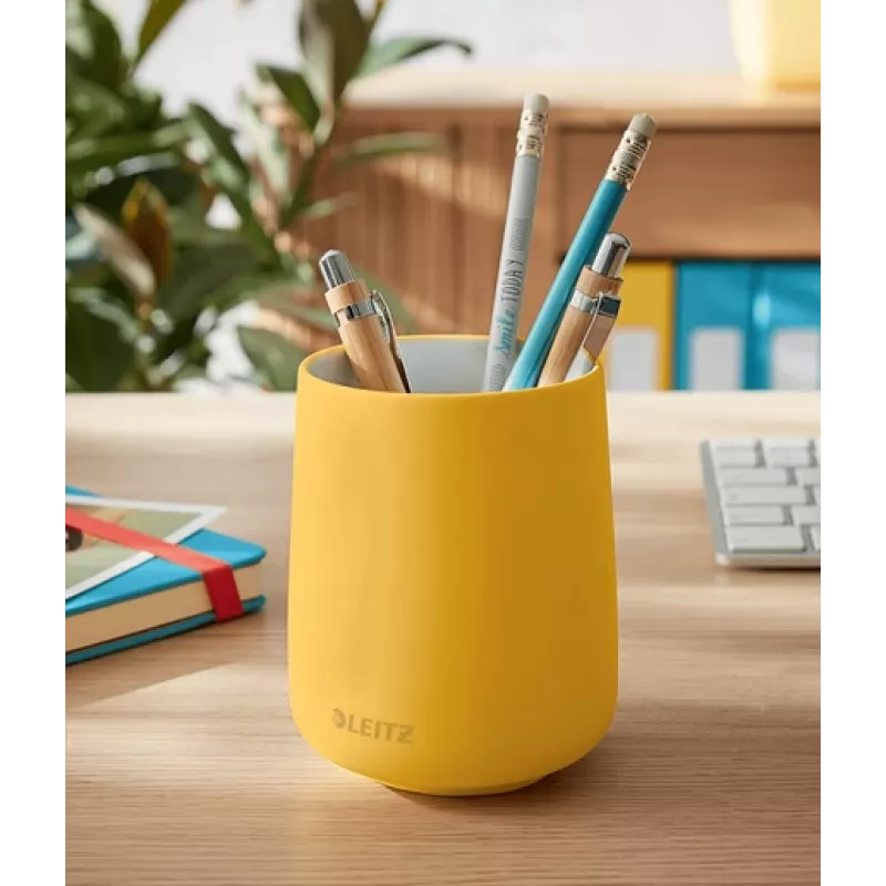 Leitz Cosy Pen Pot keramikas trauks zīmuļiem, dzeltens