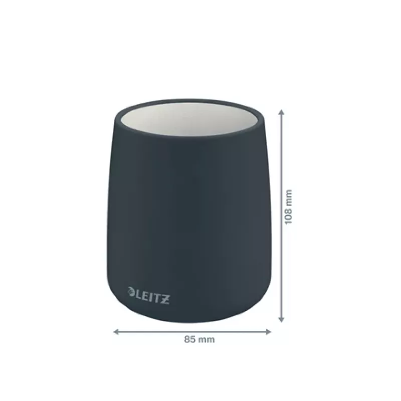 Leitz Cosy Pen Pot, pelēks, keramikas, 8.7 cm, 105 mm, 240 g