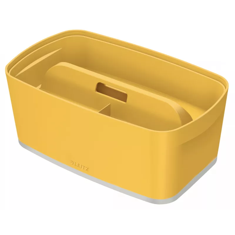 Leitz MyBox Cosy Small ar vāku, dzeltena, Uzglabāšanas kaste