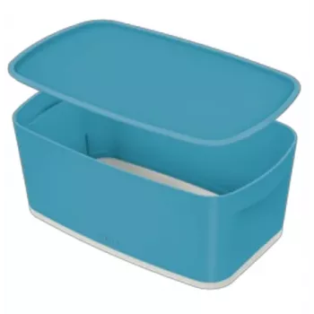 Leitz MyBox Cosy Small ar vāku – Uzglabāšanas kaste, Zila, 5L