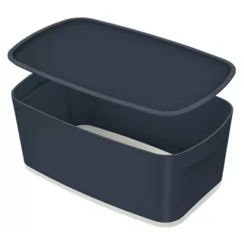 Leitz MyBox Cosy Small ar vāku, Uzglabāšanas kaste, Pelēka, Taisnstūra, Plastmasa