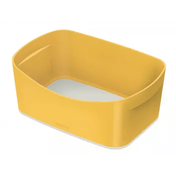 Leitz MyBox Cosy Storage Tray, dzeltena, plastmasas, taisnstūra formas uzglabāšanas paplāte