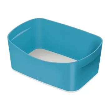 Leitz MyBox Cosy Storage Tray, zils, taisnstūra formas plastmasas glabāšanas kaste