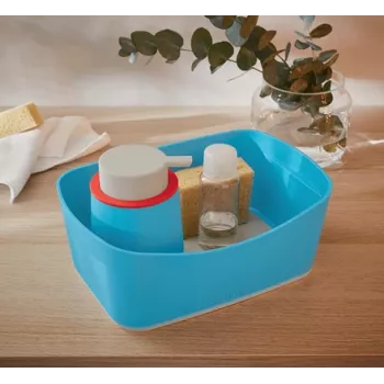 Leitz MyBox Cosy Storage Tray, zils, taisnstūra formas plastmasas glabāšanas kaste