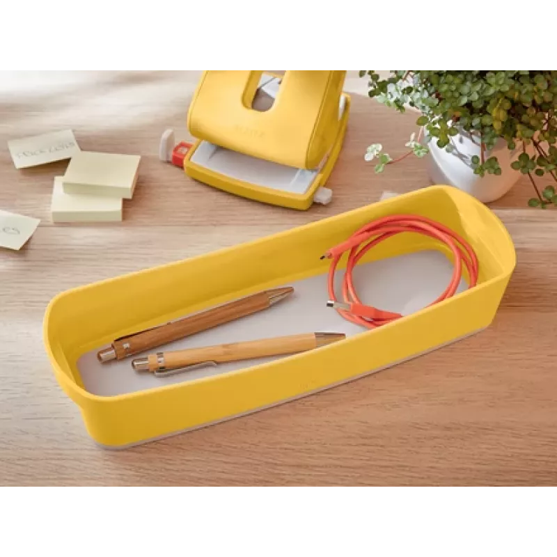 Leitz MyBox Cosy Organiser Tray Long – dzeltena uzglabāšanas kaste