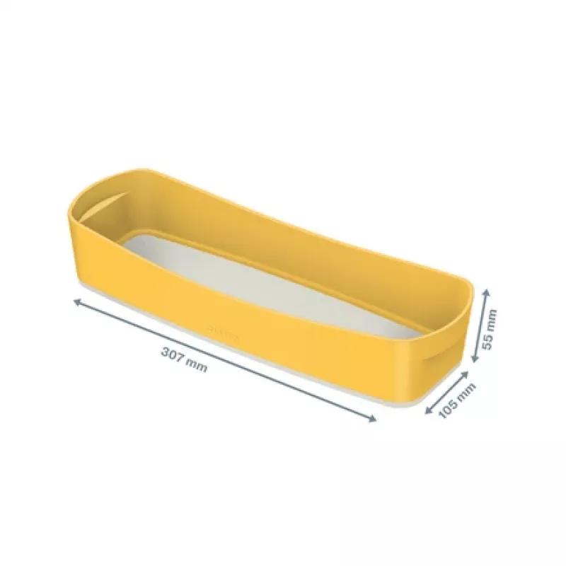 Leitz MyBox Cosy Organiser Tray Long – dzeltena uzglabāšanas kaste