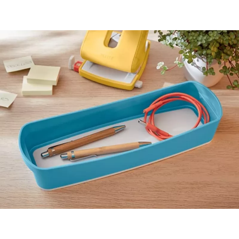 Leitz MyBox Cosy Organiser Tray Long – zila uzglabāšanas kaste