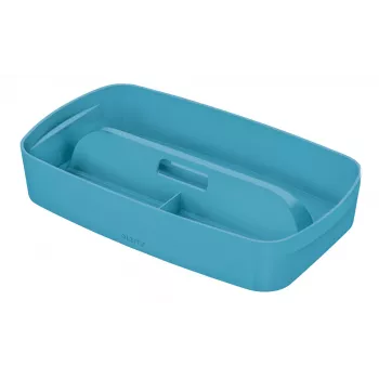 Leitz MyBox Cosy organizatora paplāte ar rokturi, maza, zila, plastmasa