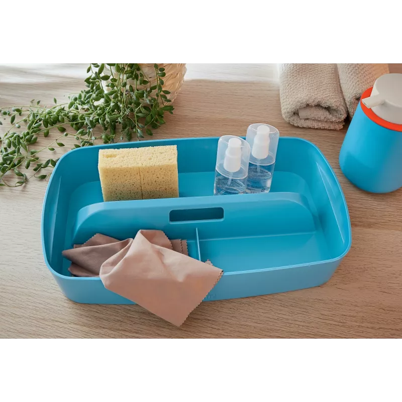 Leitz MyBox Cosy organizatora paplāte ar rokturi, maza, zila, plastmasa