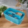 Leitz MyBox Cosy organizatora paplāte ar rokturi, maza, zila, plastmasa