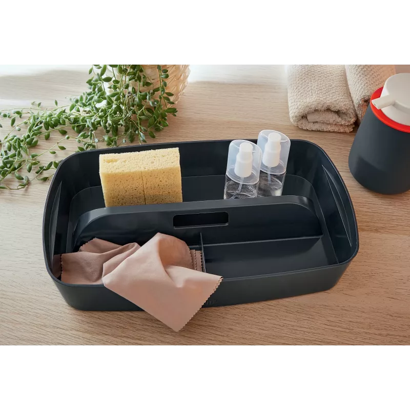 Leitz MyBox Cosy Organizētāja paplāte ar rokturi, maza, pelēka, plastmasa