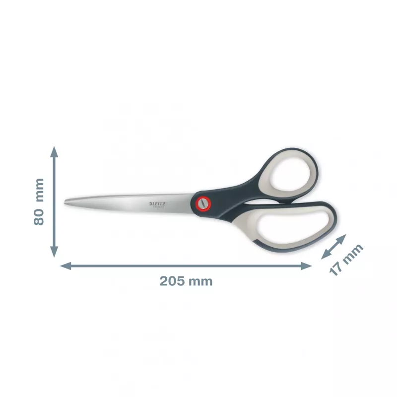 Leitz Cosy Titanium biroja šķēres 205 mm, pelēkas