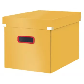 Leitz Click & Store Cosy Cube Uzglabāšanas Kaste Lielā, Dzeltena