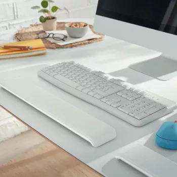 Leitz Ergo Cosy regulējams plaukstas balsts tastatūrai, pelēks, 71 x 22 x 437 mm