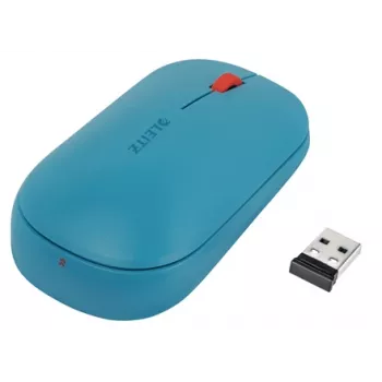 Leitz Cosy bezvadu pele, abpusēja, RF bezvadu + Bluetooth, 4000 DPI, zila