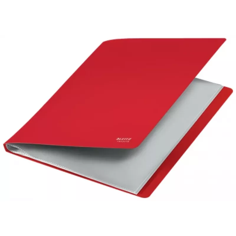 Leitz Recycle Displeja Mape, Sarkana, Polipropilēns (PP), 20 kabatiņas, 40 lapas, Ainava/Portrets, A4
