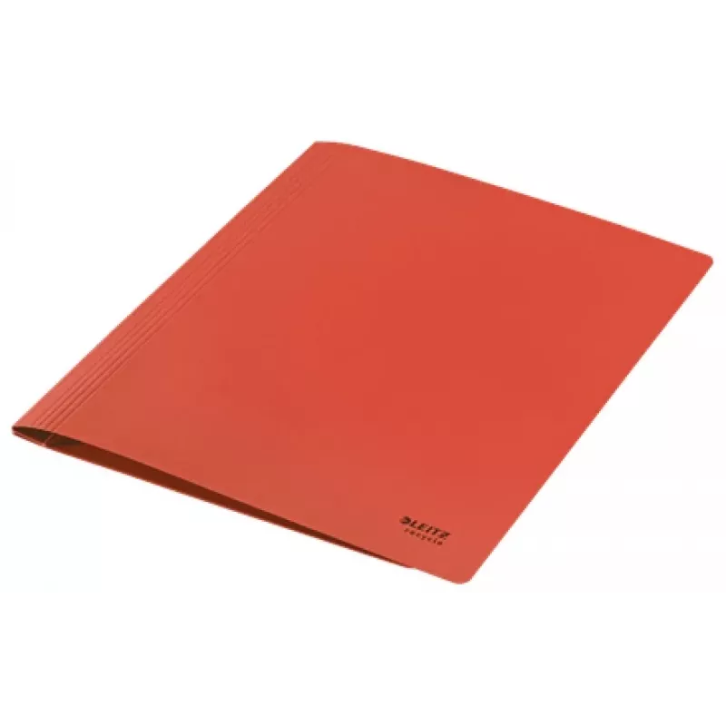 Leitz Recycle Card Flat File, parastā mapju mape, A4, kartons, sarkana, ainava/portrets, 250 lapas