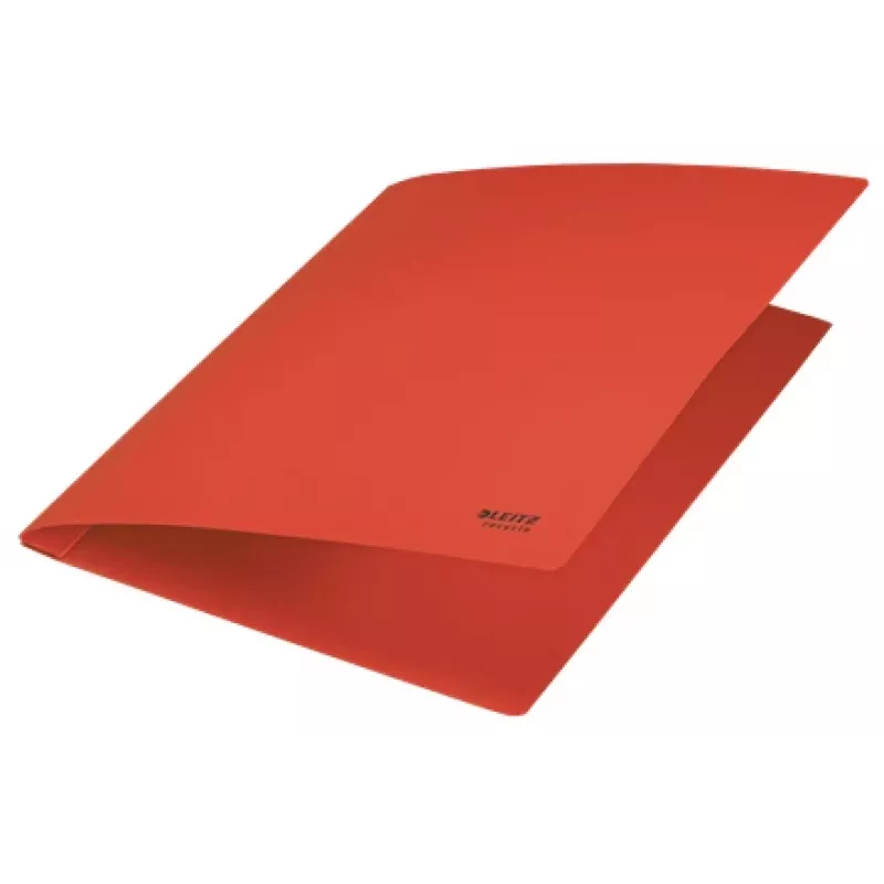 Leitz Recycle Card Flat File, parastā mapju mape, A4, kartons, sarkana, ainava/portrets, 250 lapas