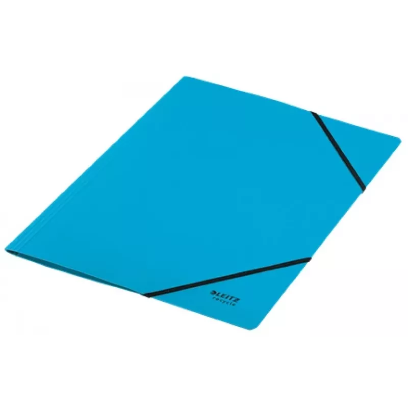 Leitz Recycle kartotēkas mape ar gumijām, A4, kartons, zila, ainava/portrets, 250 lapām