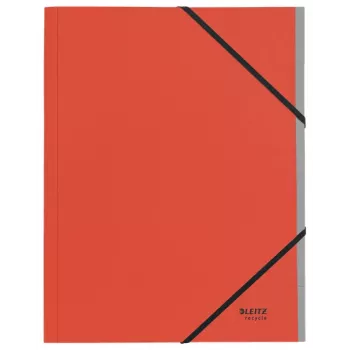 Leitz Recycle Card Divider Book, signējumu mape, A4, kartons, sarkans, 430 g/m², elastīgā lente