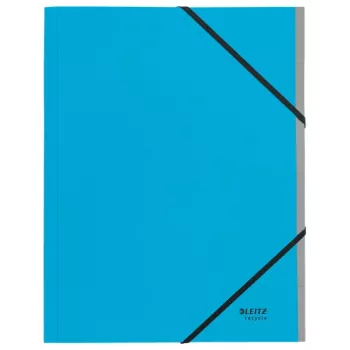 Leitz Recycle Card Divider Book, A4, kartons, zils, 430 g/m², ar elastīgo joslu