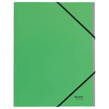 Leitz Recycle Card Divider Book, parakstu mape, A4, kartons, zaļa, 430 g/m², elastīgā lente