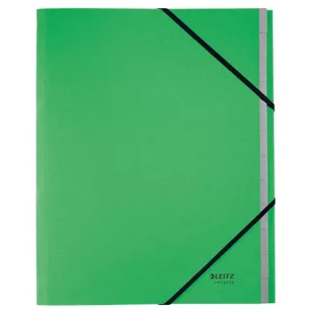 Leitz Recycle Card Dalītājs ar Vākiem, Parastā mapes vāka formāts, A4, Kartons, Zaļš, 430 g/m², Elastīgā lente