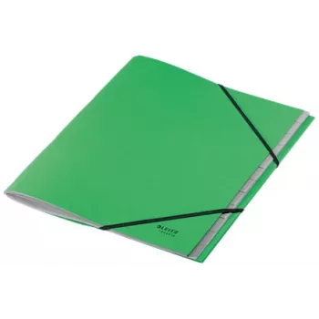 Leitz Recycle Card Dalītājs ar Vākiem, Parastā mapes vāka formāts, A4, Kartons, Zaļš, 430 g/m², Elastīgā lente