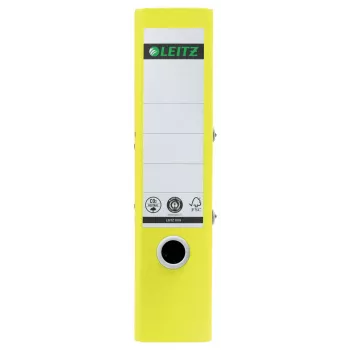 Leitz 180° Recycle Lever Arch File, A4, Apaļais gredzens, Glabāšana, Kartons, Dzeltena