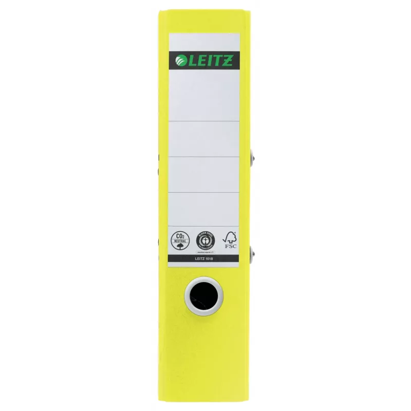 Leitz 180° Recycle Lever Arch File, A4, Apaļais gredzens, Glabāšana, Kartons, Dzeltena