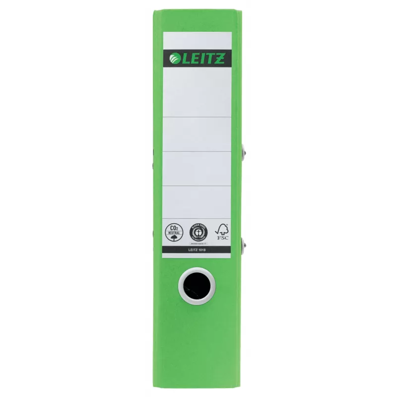 Leitz 180° Recycle Lever Arch File, A4, Apaļš gredzens, Uzglabāšana, Kartons, Zaļš, Zaļš