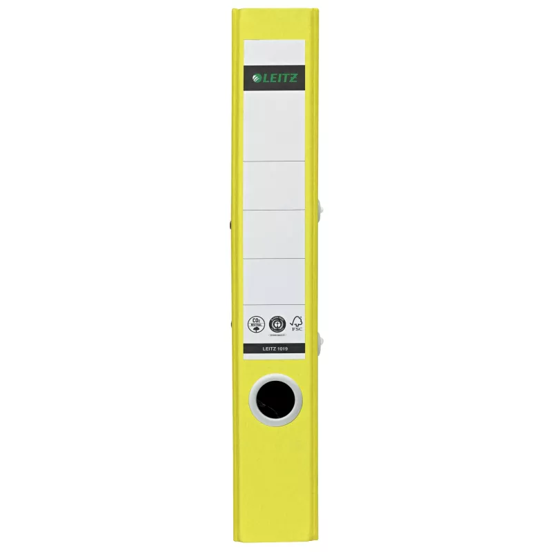 Leitz 180° Recycle Lever Arch File, A4, Apaļais gredzens, Uzglabāšana, Kartons, Dzeltens