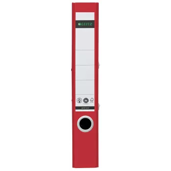 Leitz 180° Recycle Lever Arch File, A4, Apaļš gredzens, Uzglabāšana, Kartons, Sarkans