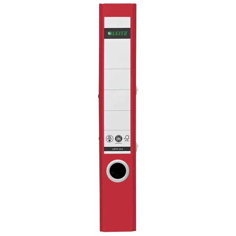 Leitz 180° Recycle Lever Arch File, A4, Apaļš gredzens, Uzglabāšana, Kartons, Sarkans