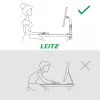 Leitz Ergo Space Saving viena monitora roka, skava/caurums, 9 kg, 43.2 cm (17 collas), 81.3 cm (32 collas), 100 x 100 mm, Pelēka