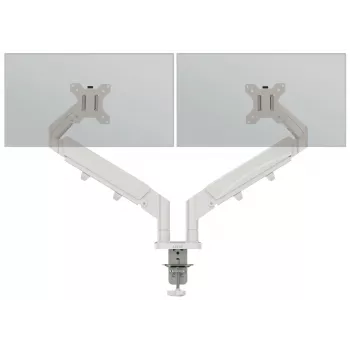 Leitz Ergo Space Saving Divu Monitoru Stiprinājums, Skava/Caurums, 18 kg, 43.2 cm (17 inch), 81.3 cm (32 inch), 100 x 100 mm, Pelēks
