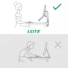 Leitz Ergo Space Saving divu monitoru un klēpjdatora roka, skava/caurums, 9 kg, 33 cm (13 inch), 81,3 cm (32 inch), 100 x 100 mm, Pelēka